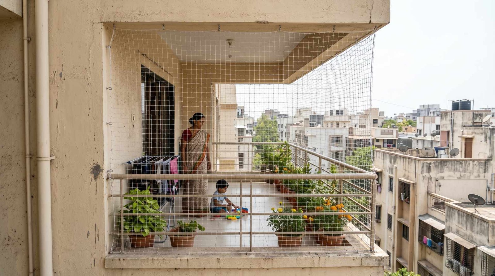 Grill Balcony Safety Nets